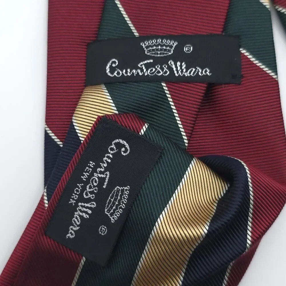 Vintage COUNTESS MARA NEW YORK Crown Neckties LOT OF 4 Capper & Capper St. Croix